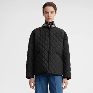 EUC Toteme quilted jacket in black